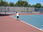 Six-year-old serving
